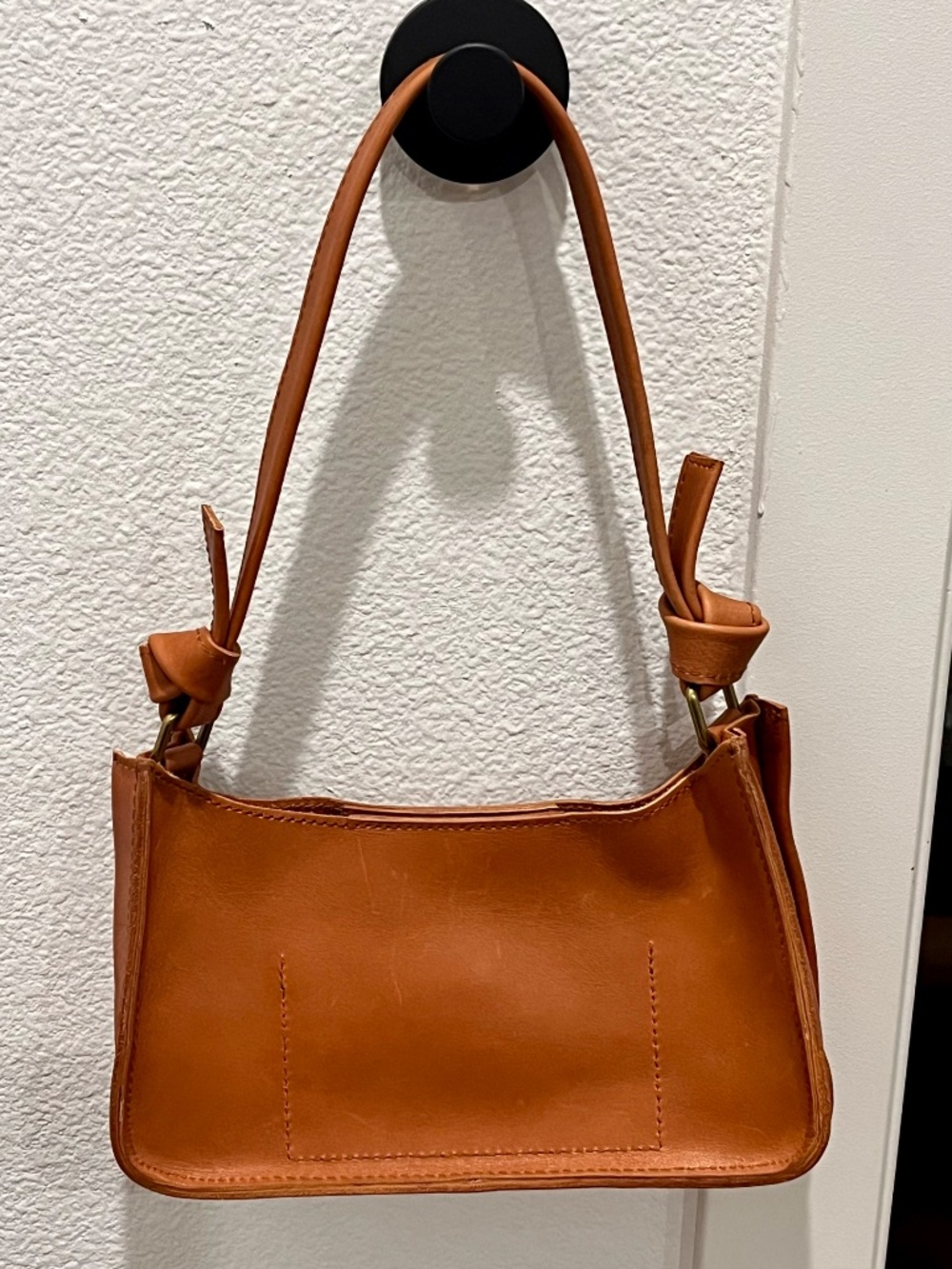 Madewell The Sydney Shoulder Leather Hobo‎ Bag in Burnished Caramel NWF NF070 - Picture 6 of 12